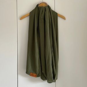 Wildbird Crepe Olive Green Ring Sling Long Baby carrier